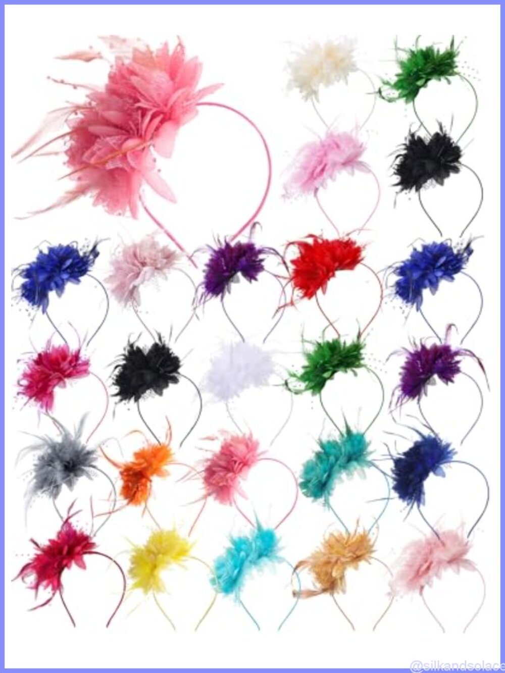 24 Pcs Fascinators Hats Tea Party Hats with Veil for Women